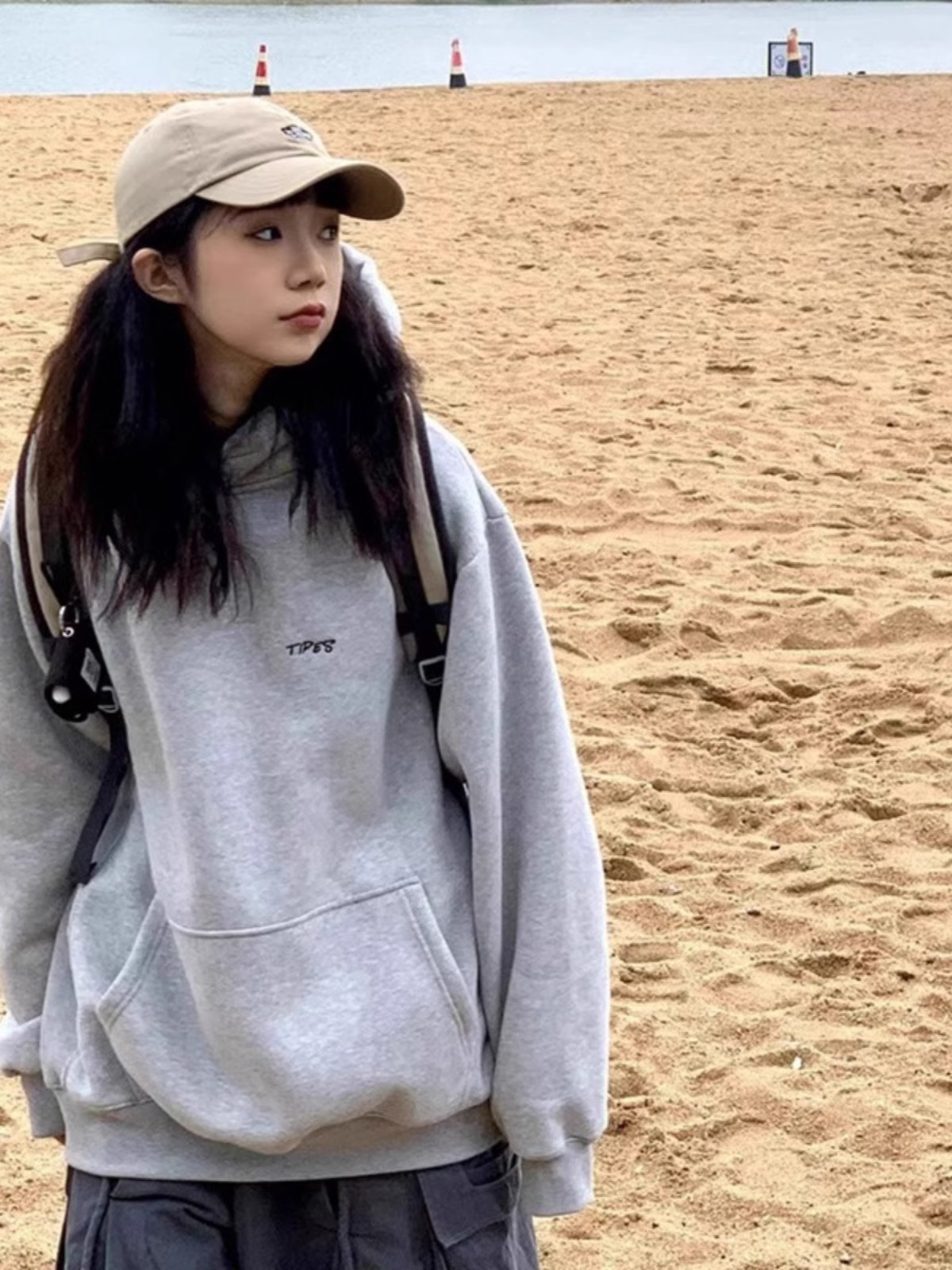 防棉華棉複合牛奶絲300克/銀狐絨400克連帽衛衣女
