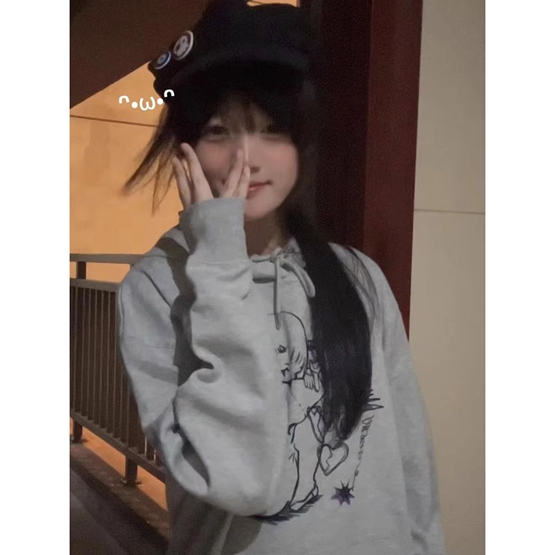 防棉華棉複合牛奶絲300克/銀狐絨400克連帽衛衣女