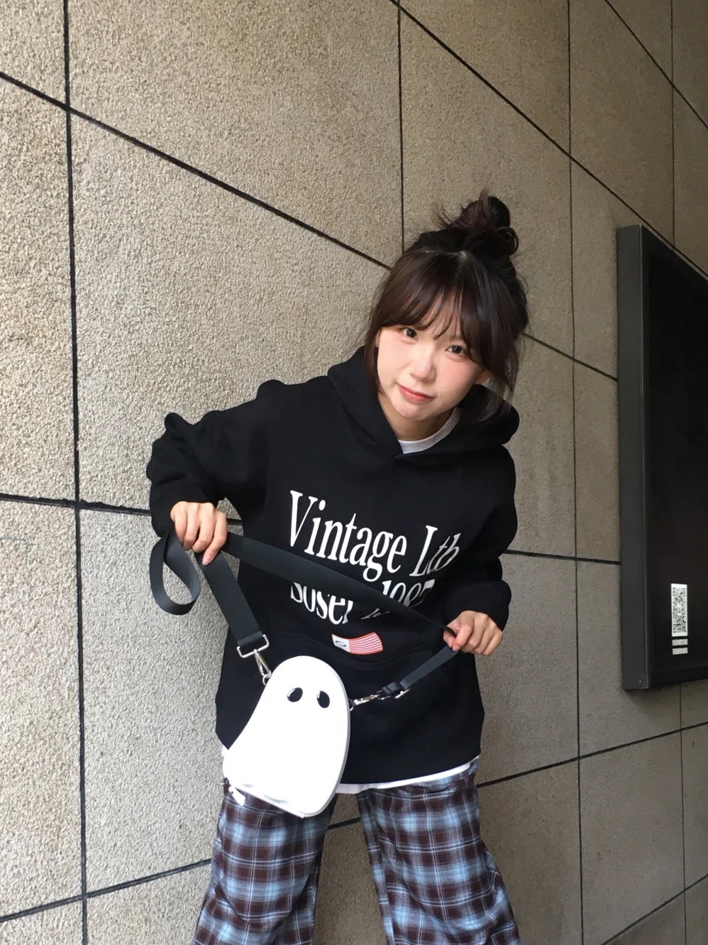 美式復古連帽衛衣女加絨秋冬字母印花重磅嘻哈風寬鬆上衣oversize