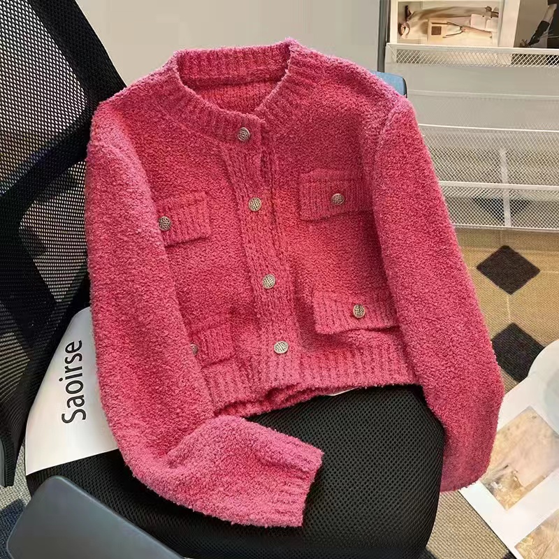 ins niche design short small fragrance jacket for women 2023 new loose versatile high-end jacket top