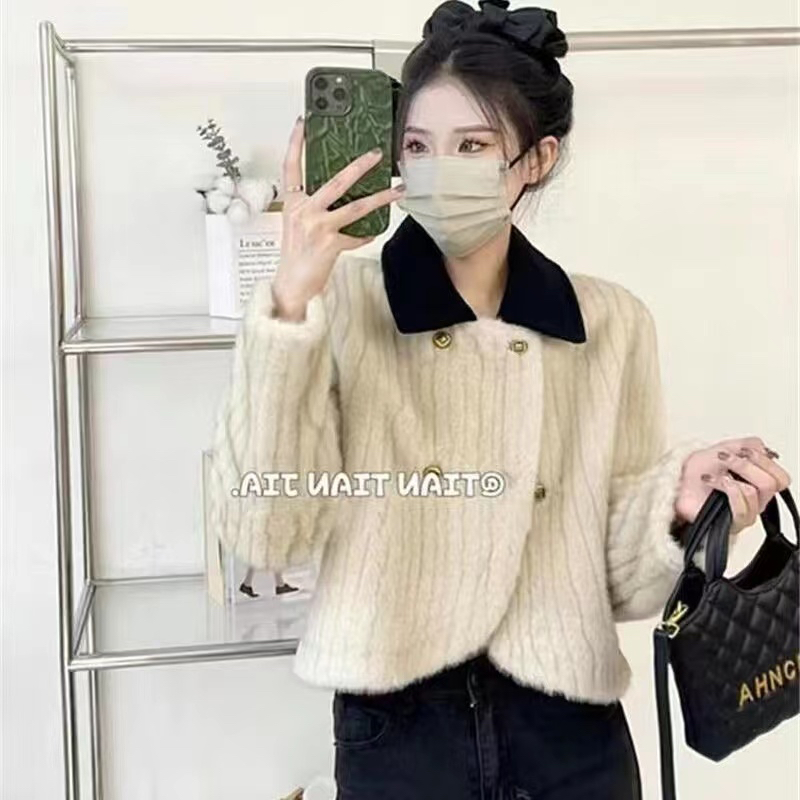 Original fabric quality, lapel, high-end, small, chic, age-reducing jacket for women