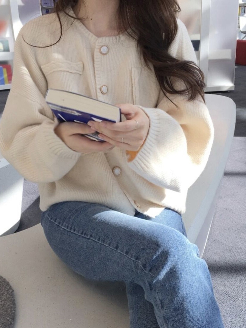 高質量針織韓版寬鬆開衫風毛衣女溫柔系秋冬新款風外套