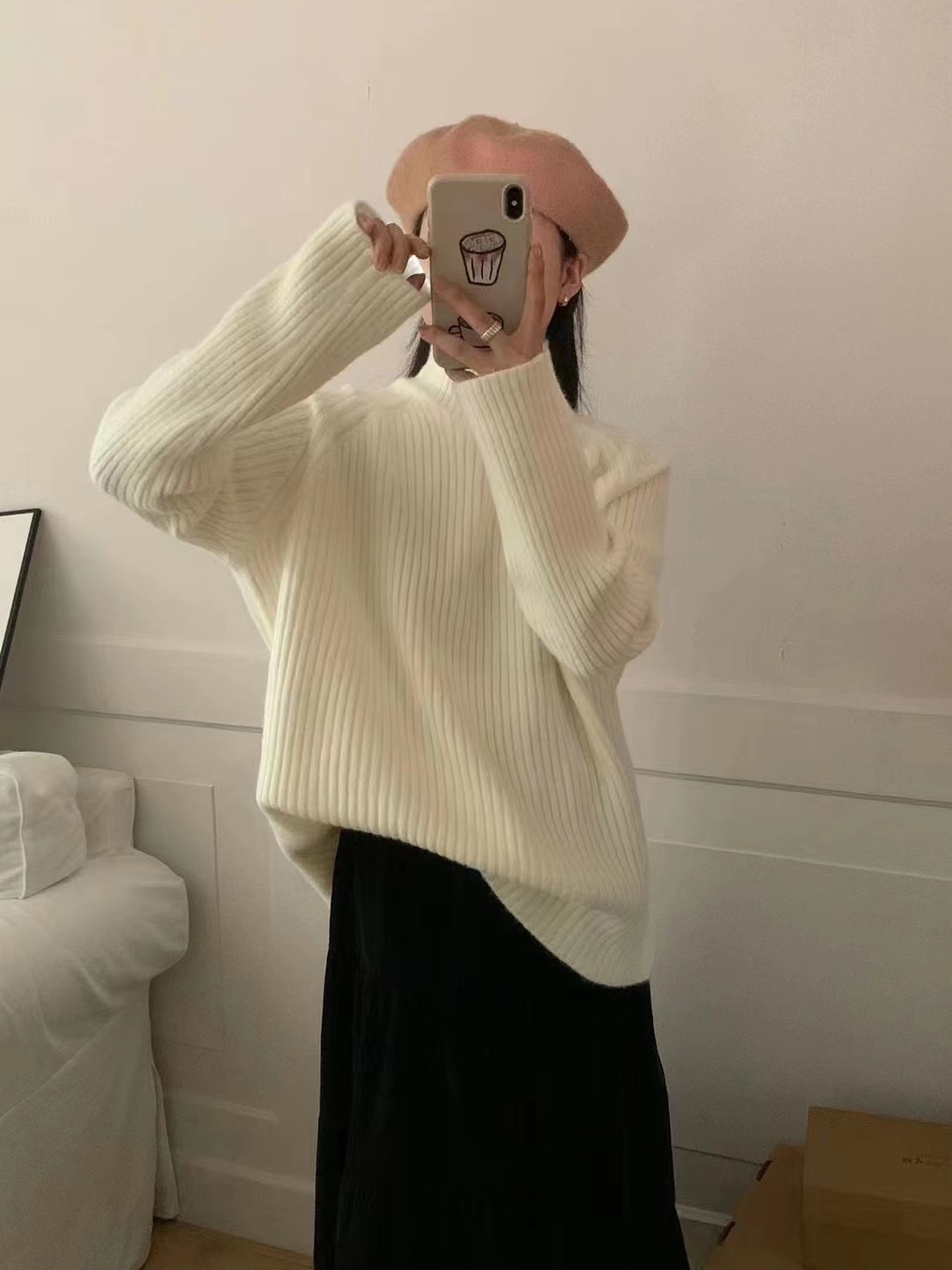 慵懶風軟糯百搭毛衣上衣女2023秋冬季寬鬆顯瘦外穿高級感針織衫