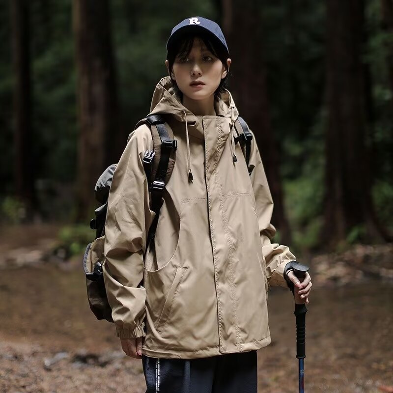Functional jackets, outdoor loose and versatile jackets, Japanese trendy hooded jackets for men and women, autumn and winter cotton jackets, trendy