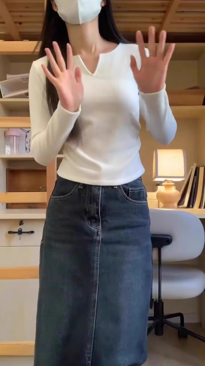 德絨長袖T恤女春秋冬內搭短款打底衫辣妹修身顯瘦上衣服