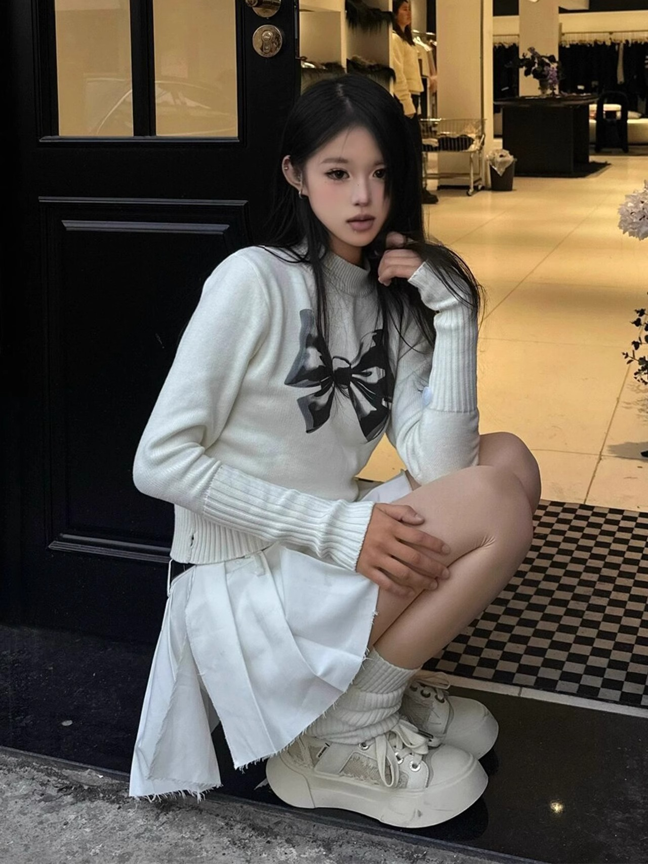 包芯紗 慵懶軟糯毛衣女秋冬新款修身內搭上衣長袖套頭打底針織衫