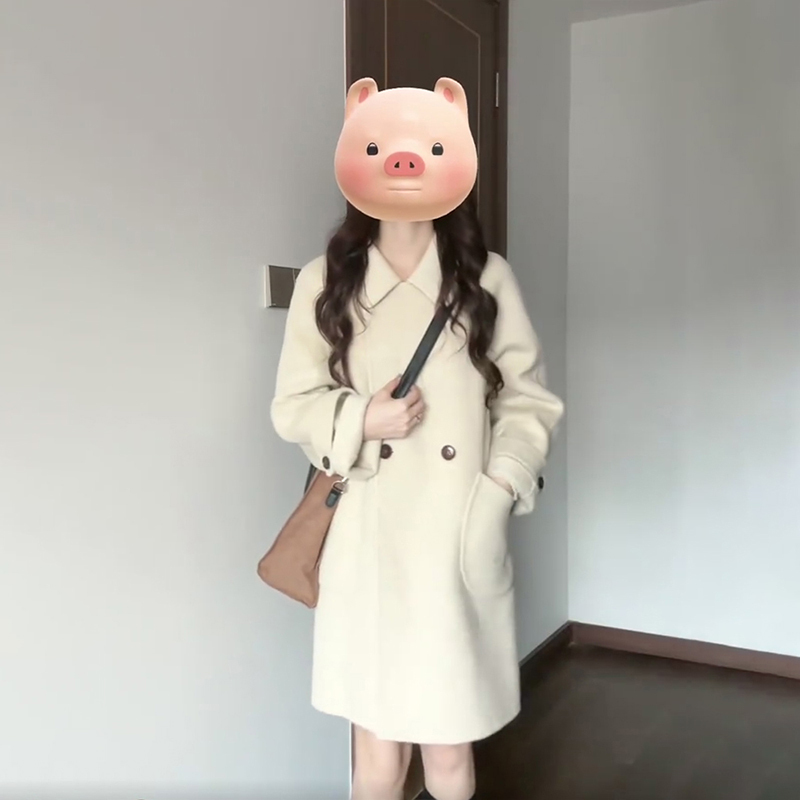 小個子短款毛呢外套女秋冬季2023年新款加厚高級感超好看大衣