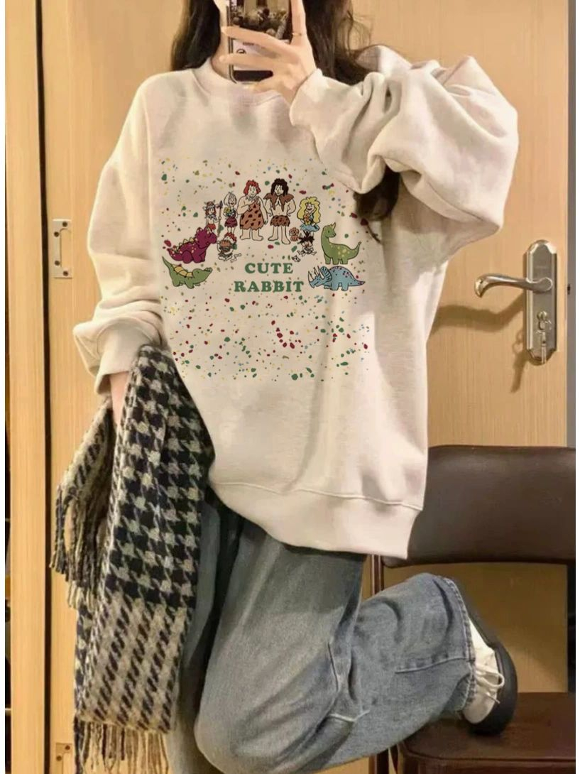 仿棉華棉複合牛奶絲320克銀狐絨420克圓領連帽雙帽寬鬆衛衣