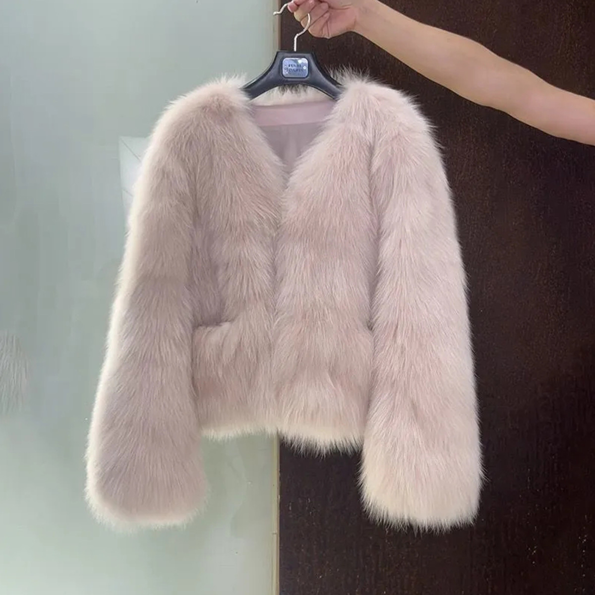 Quality Inspection Officer Picture Autumn and Winter New Fur Imitation Fox Fur Jacket Fur Short Coat Top Thickened Jacket