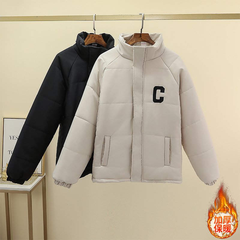 實拍羽絨棉服少女冬裝2023新款學生棉襖加厚保暖棉衣外套