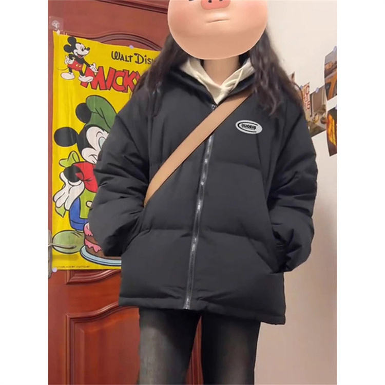 High-quality hand-stuffed cotton thickened winter new cotton loose printed cotton coat and bread coat for women