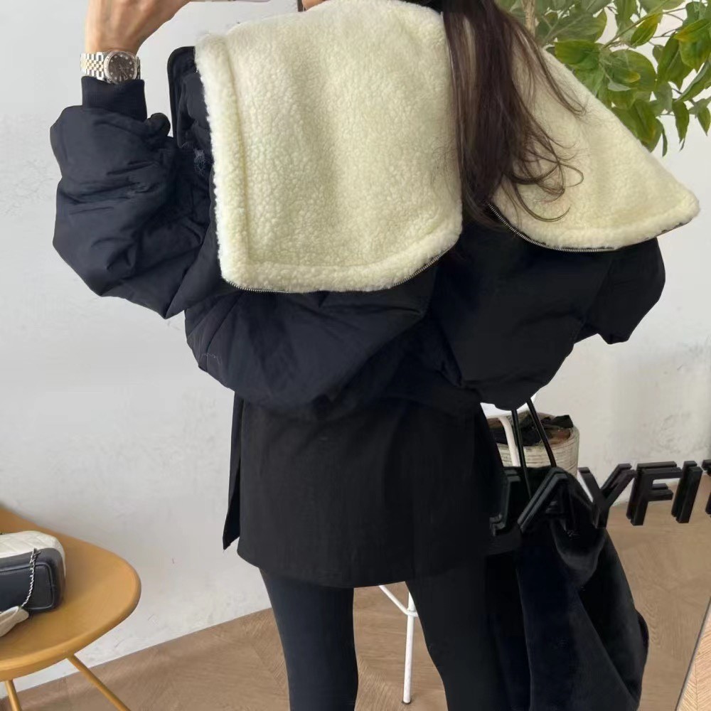 復古羽絨棉服棉衣女高級感新款冬季短款加厚外套棉襖款