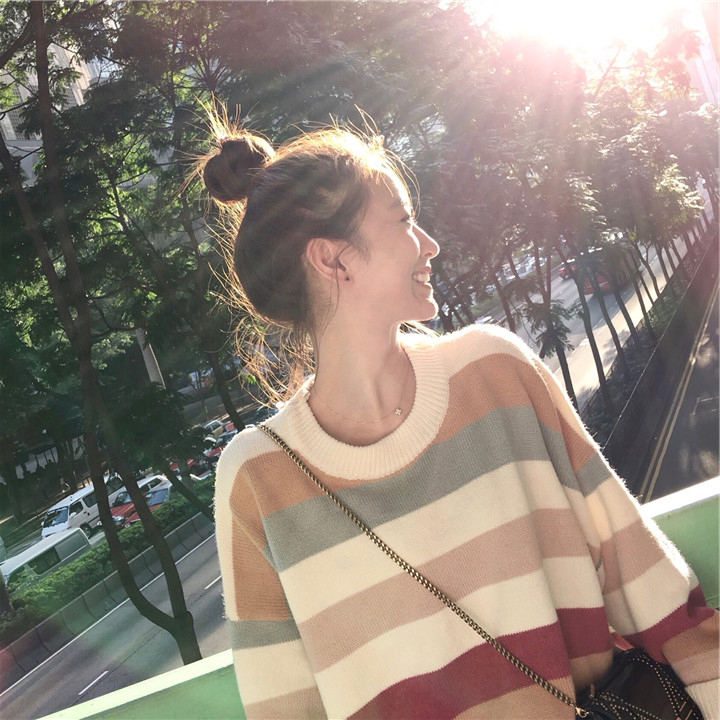 2023新款網紅慵懶風寬鬆洋氣很仙的百搭上衣超火內搭毛衣女秋冬裝