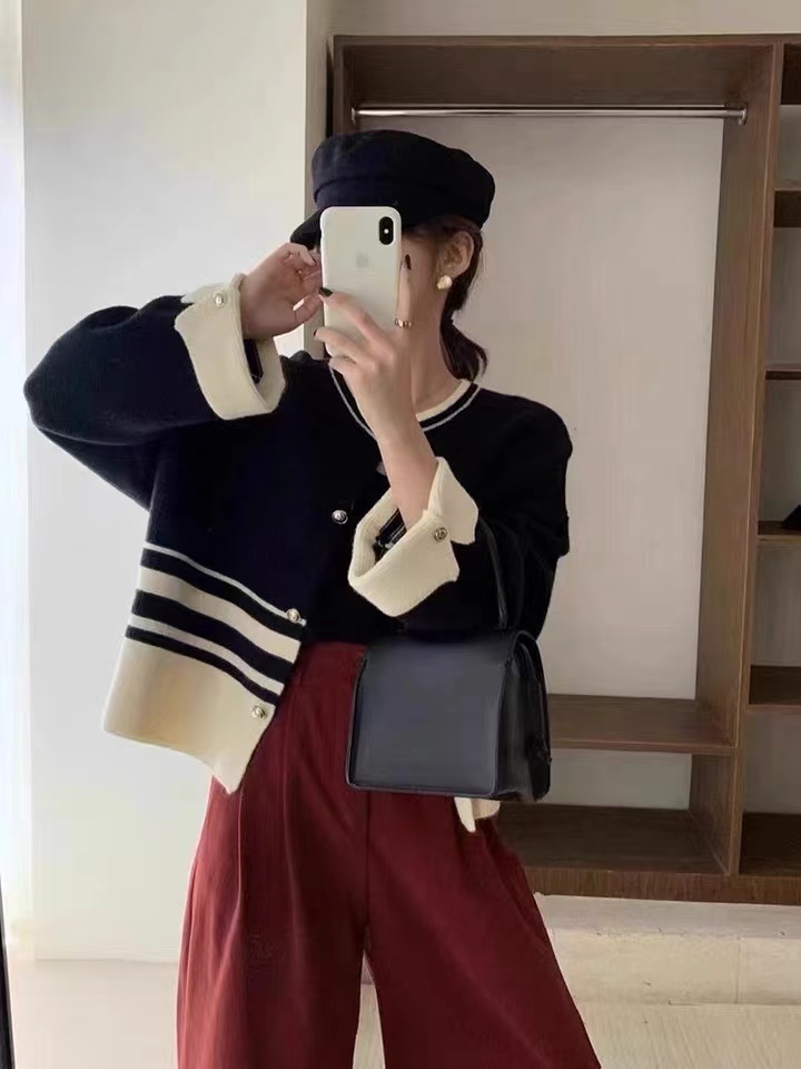 秋冬軟糯簡約純色套頭毛衣女寬鬆慵懶風高級感顯瘦針織上衣長袖厚