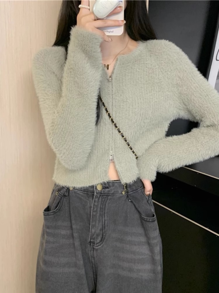 早秋季薄款洋氣時尚時髦軟糯毛衣女春秋冬內搭長袖打底針織衫上衣