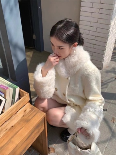 Jacket Women's Autumn Thirteen Lines  New Dongdaemun Raw Edge Single-breasted High-Quality Slim Woolen Temperament Top