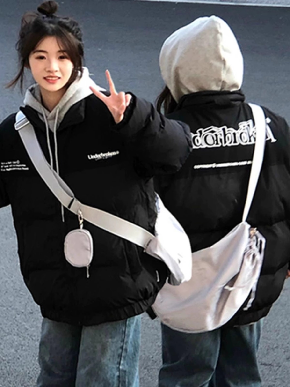 High-quality hand-stuffed cotton thickened winter new cotton loose printed cotton coat and bread coat for women