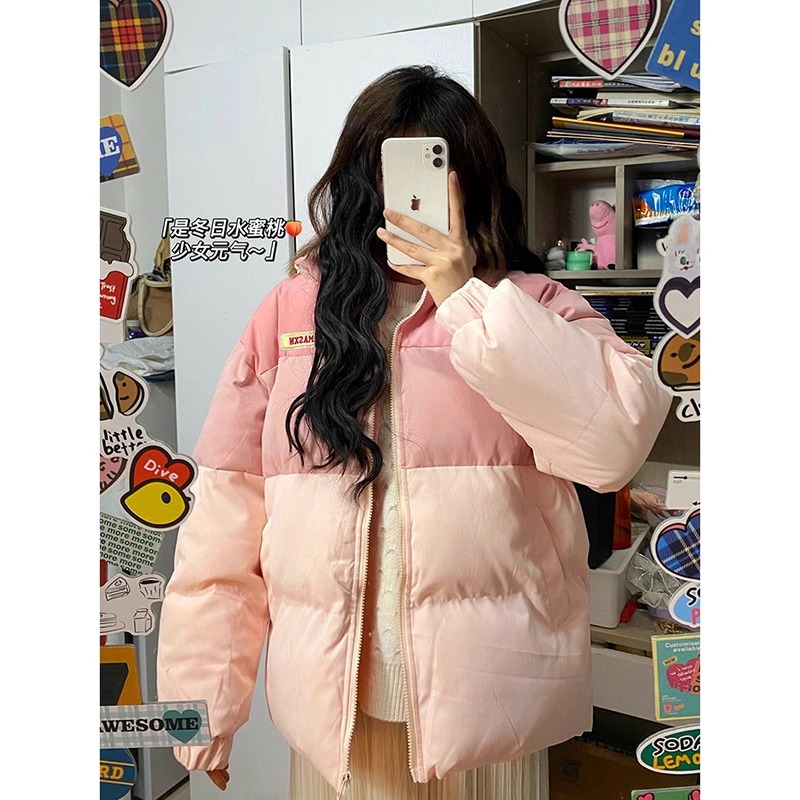 Cotton coat women's autumn and winter loose and trendy oversize design bread coat