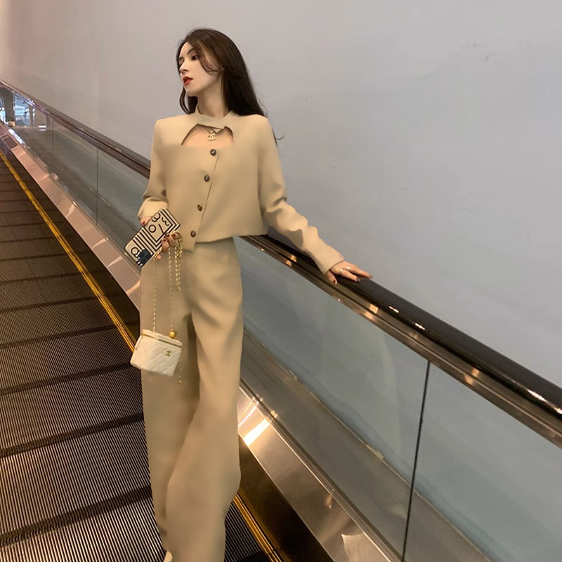 小香風套裝女2023秋季新款時尚氣質名媛高級感百搭復古港味潮ins