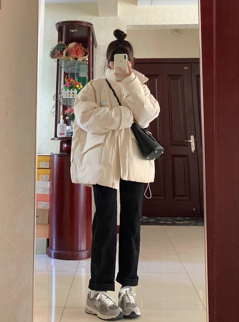 Women's new cotton coat, national fashion brand, velvet, thickened, warm bread coat, cotton coat