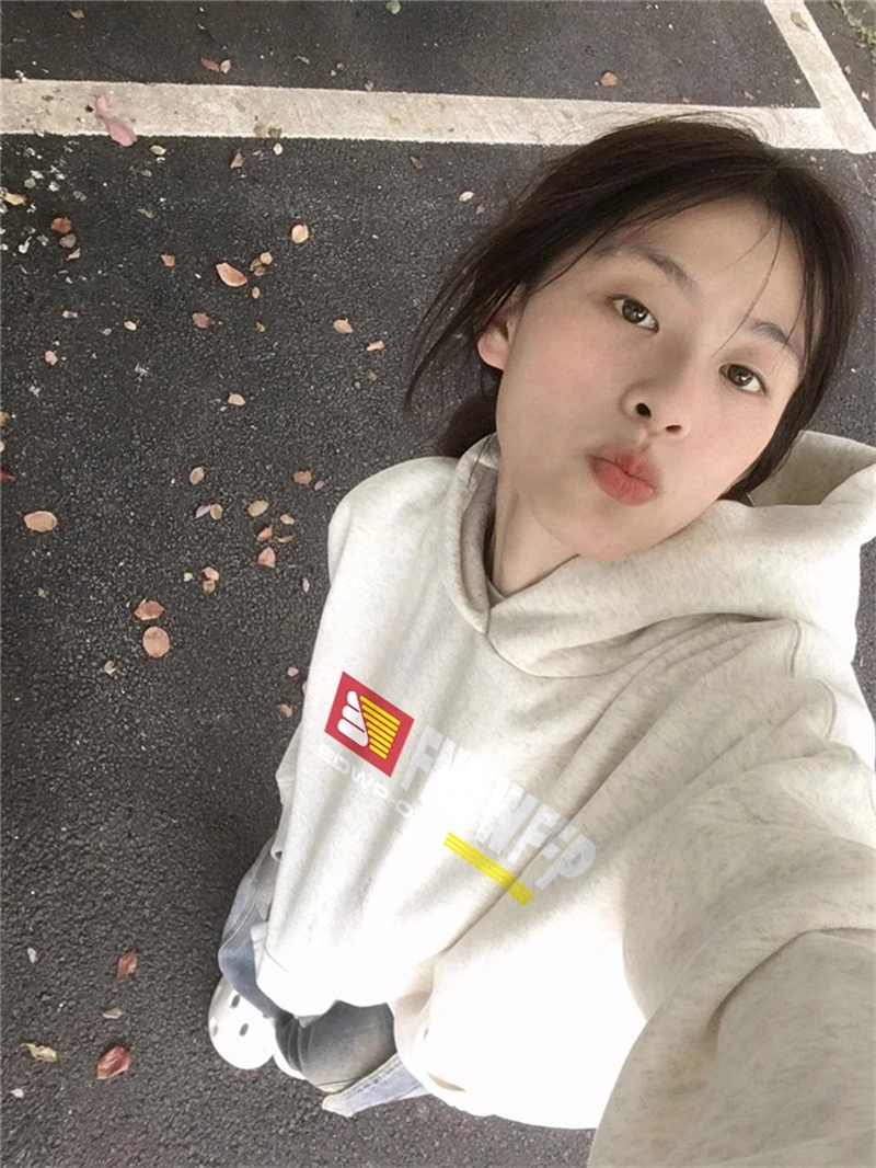 防棉華棉複合牛奶絲300克/銀狐絨400克連帽衛衣女