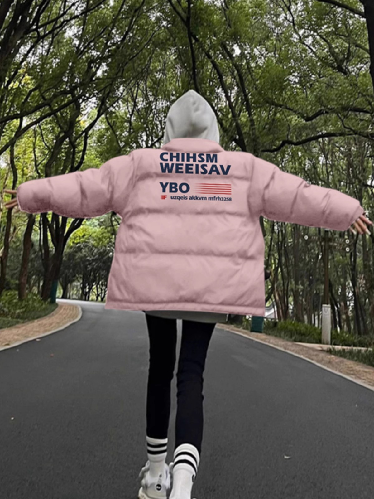 High-quality hand-stuffed cotton thickened winter new cotton loose printed cotton coat and bread coat for women