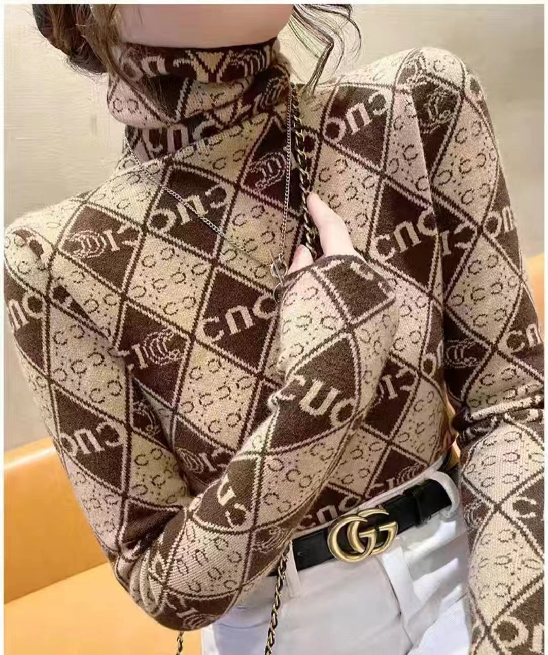 高領毛衣女內搭洋氣秋冬2032年新款時尚顯瘦加厚打底衫上衣