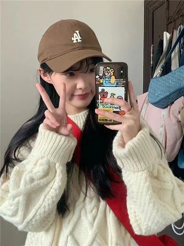 高質量甜美軟糯加厚麻花毛衣女學生秋冬外穿打底針織衫上衣