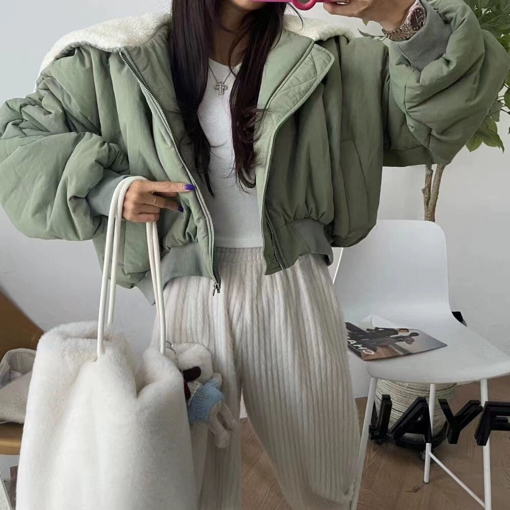 Original retro down jacket, women's high-end new style winter short thickened jacket and cotton jacket