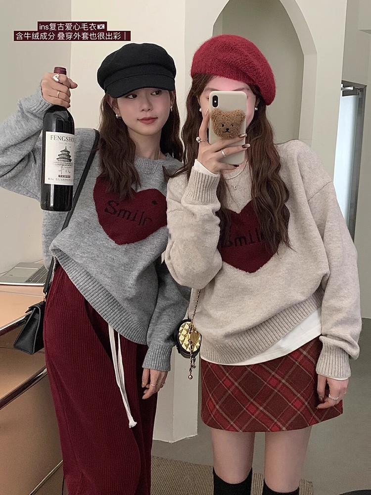 THE LEMON套頭寬鬆毛衣女款2023新款長袖針織衫洋氣減齡上衣秋冬