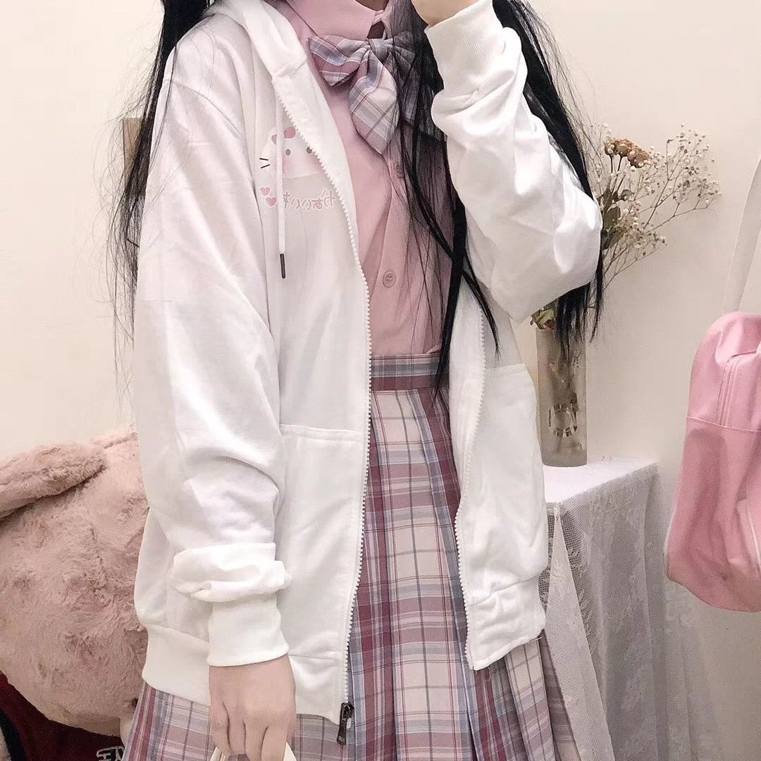 連帽衛衣女秋冬韓版寬鬆ins百搭原宿bf慵懶風學生加絨加厚外套潮