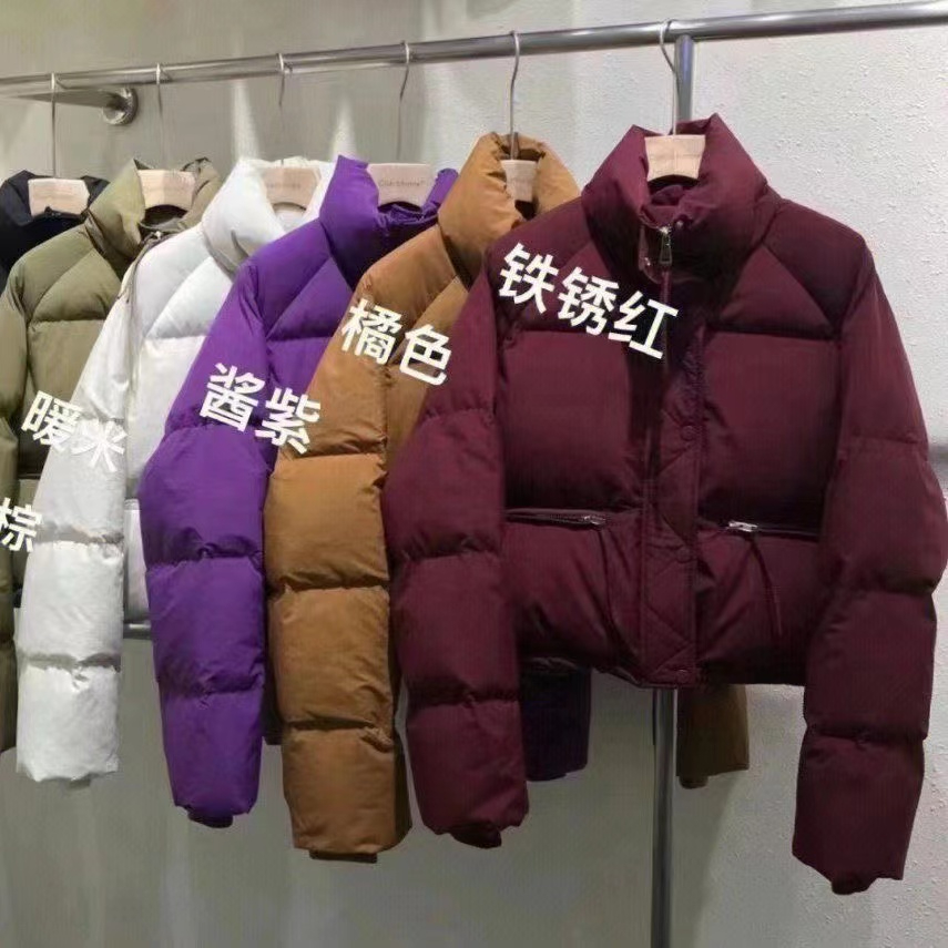 ins Korean style down jacket women's short stand collar small thickened fashion coat bread cotton coat trendy loose type