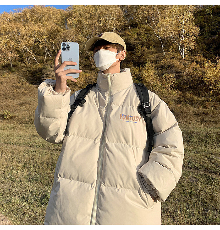Down cotton coat women's high-end coat 2023 new winter niche design oversize bread coat