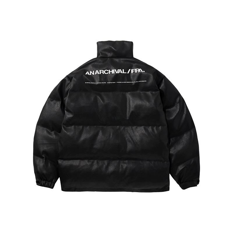 Winter couple wear PU leather cotton coat National fashion brand winter wear thick white bread coat cotton coat