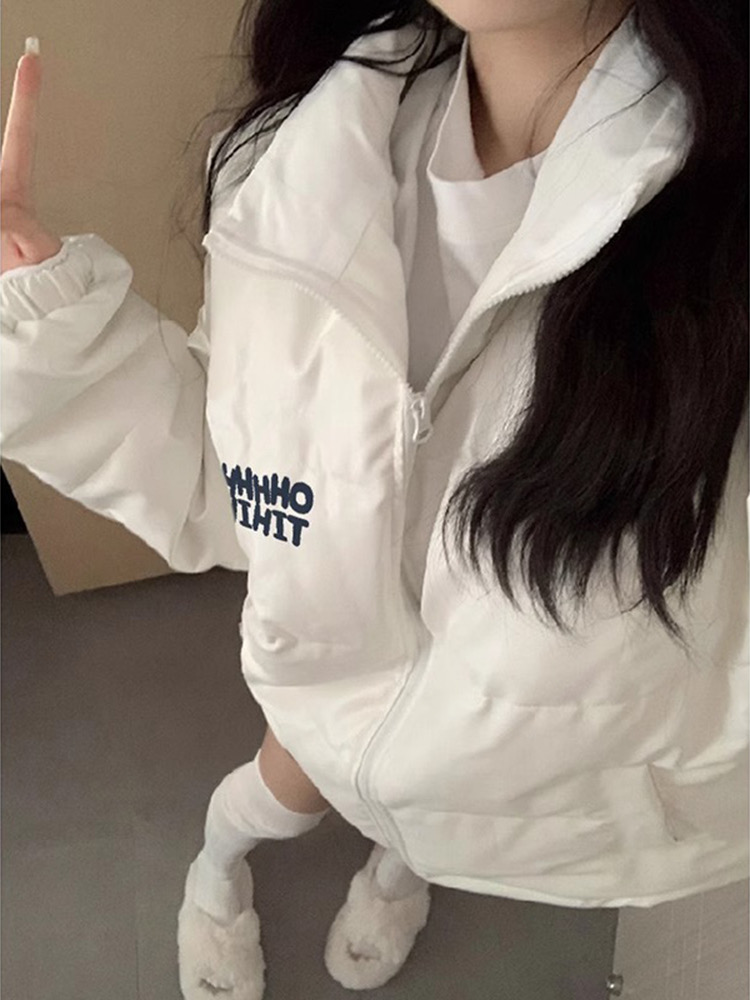 Down cotton coat women's high-end coat 2023 new winter niche design oversize bread coat