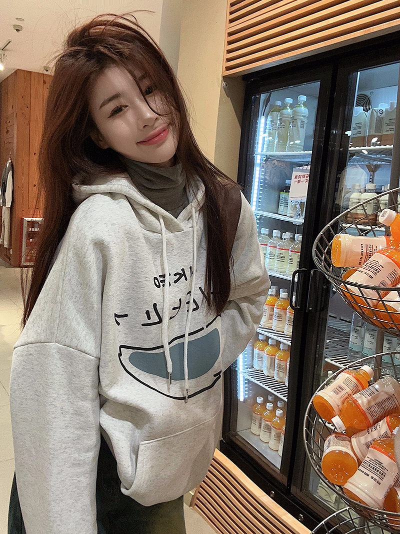 加絨 / 大衛衣連帽秋冬款衛衣女加絨
