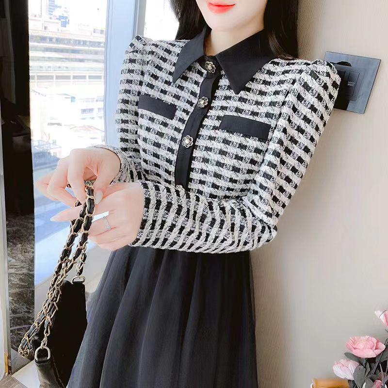 韓版條紋拼色修身短款針織衫上衣女2023秋季新款洋氣百搭氣質開衫