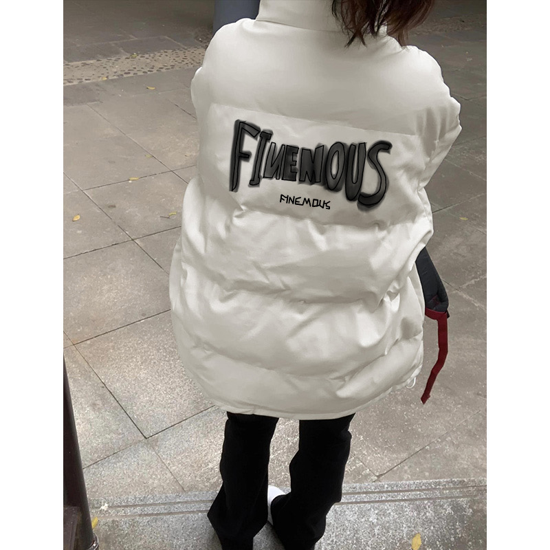 Down cotton coat women's high-end coat 2023 new winter niche design oversize bread coat