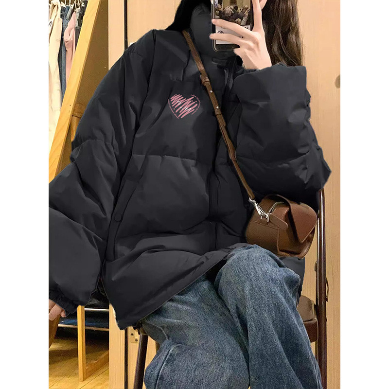 Down cotton coat women's high-end coat 2023 new winter niche design oversize bread coat