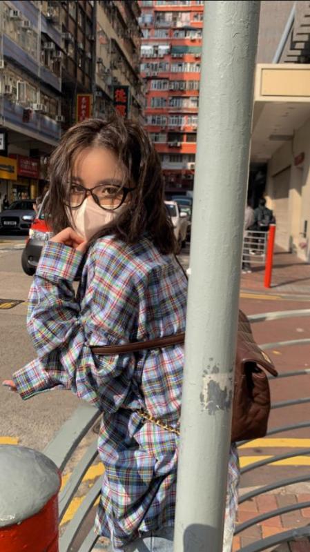 鹵鹵lulu復古格紋襯衫上衣女2024年春季新款格子寬鬆襯衣純棉薄款