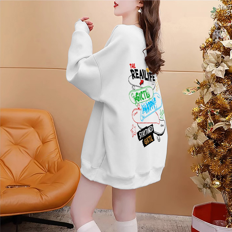 首發純棉華棉330克/420克後包領 插肩袖衛衣女秋冬薄款/加絨上衣