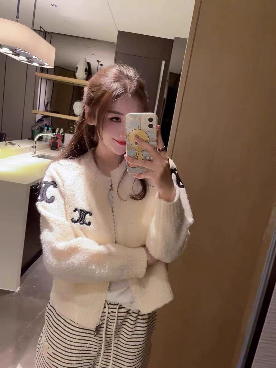 Xiaoxiangfeng embroidered knitted cardigan jacket for women high-end niche design sweater
