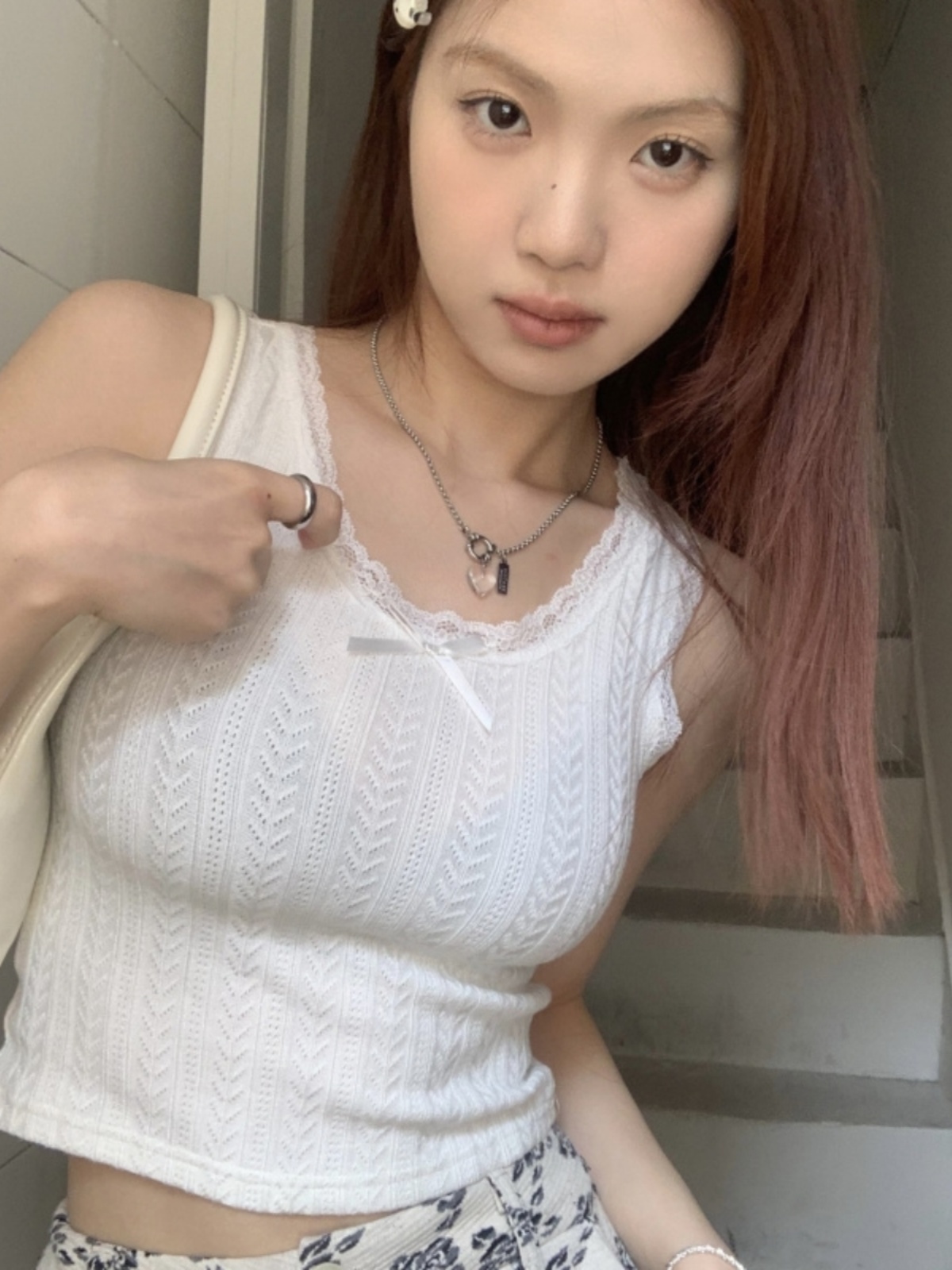 純欲風蕾絲花邊吊帶背心女夏季洋氣百搭修身顯瘦短款上衣