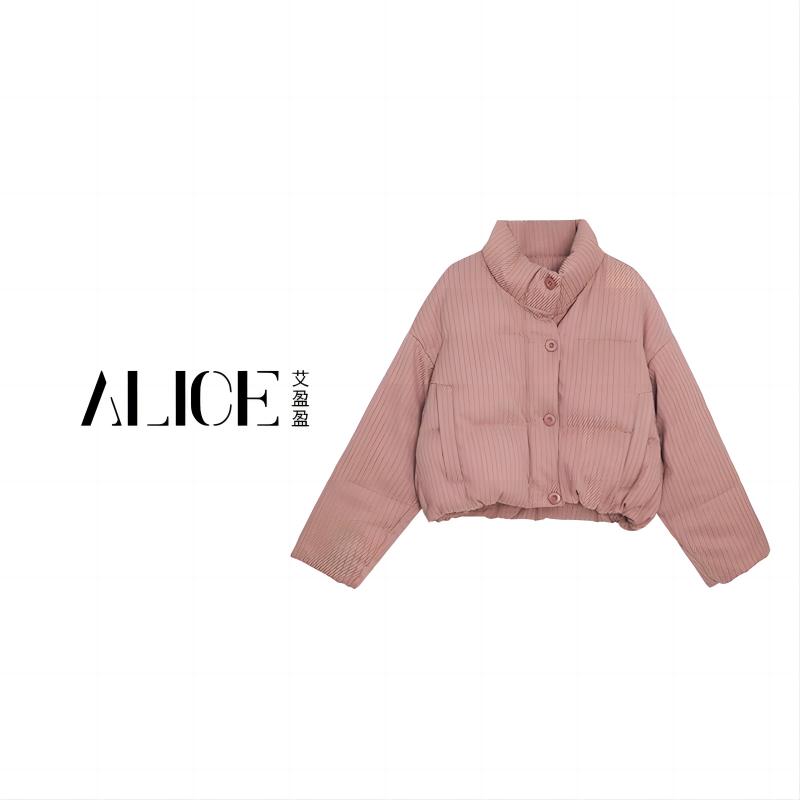 XiaoAi short down jacket for small people, loose, thick and warm, Korean style autumn and winter design for women YRF100