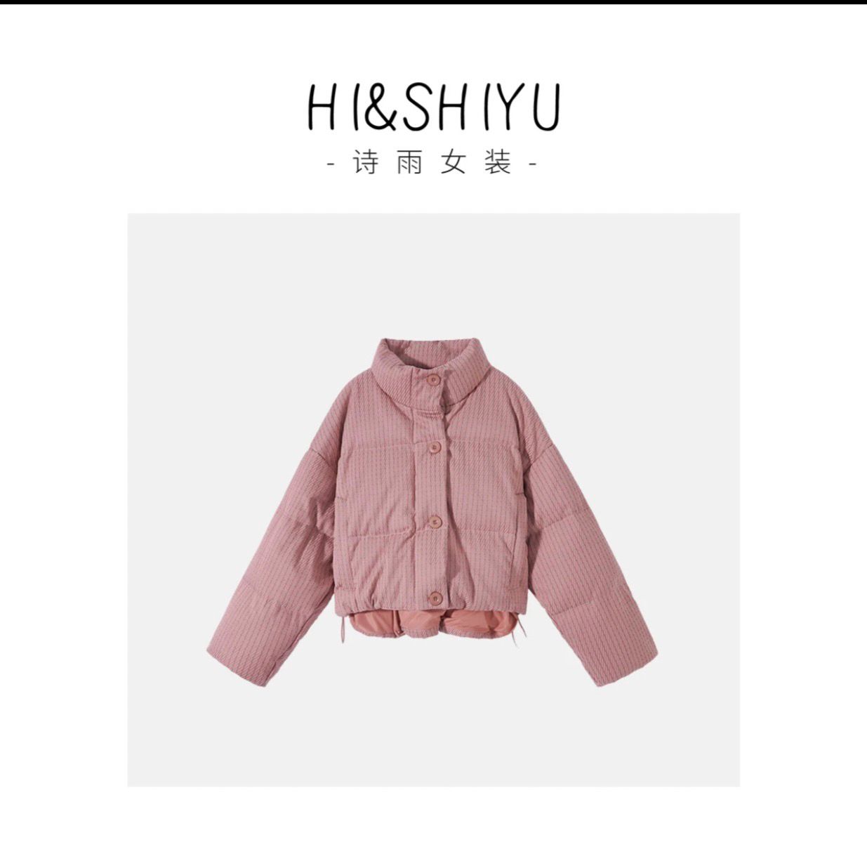 XiaoAi short down jacket for small people, loose, thick and warm, Korean style autumn and winter design for women YRF100