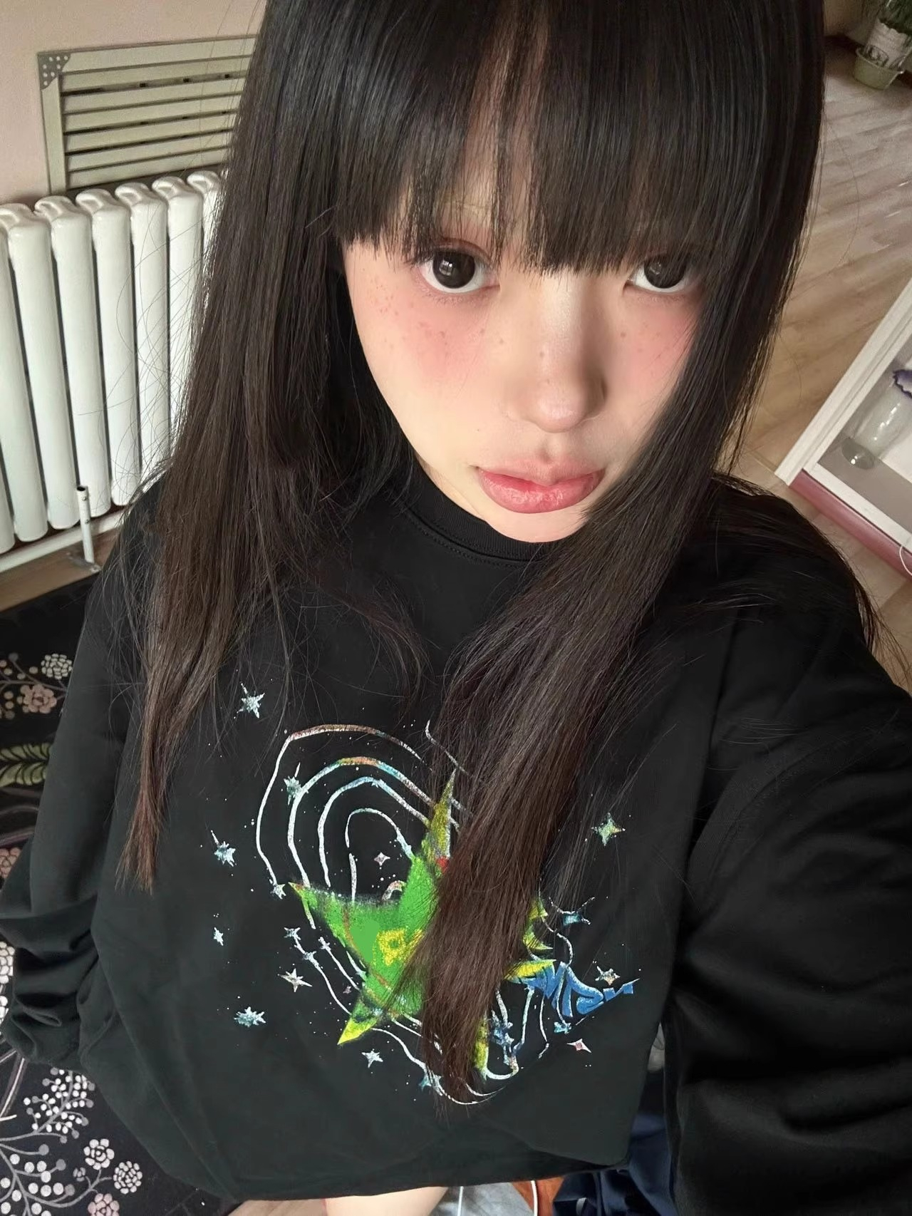 防棉華棉複合牛奶絲300克/銀狐絨400克圓領衛衣女