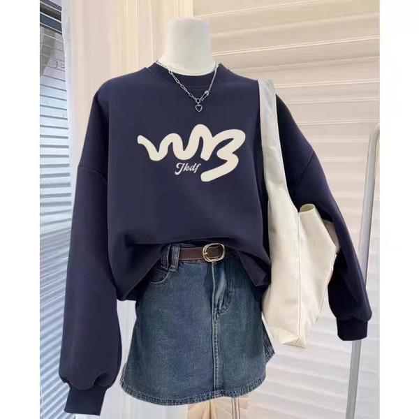 David sweatshirt 190g Korean version niche casual couple sweatshirt women ins lazy style design jacket
