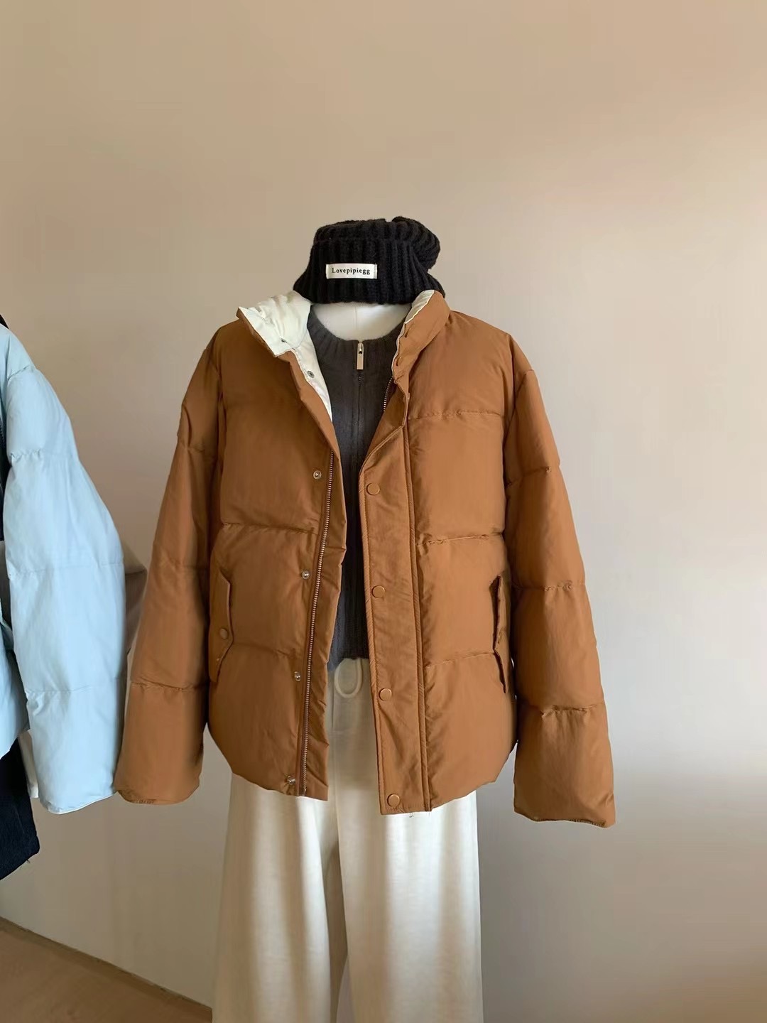 Actual shot ~ Autumn and winter 2023 new Korean style loose and versatile small man jacket down jacket