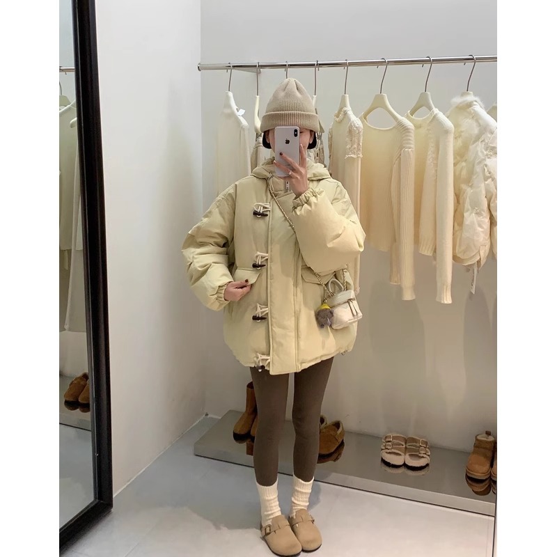 Short cotton-padded jacket for women, cotton-padded jacket, 2023 autumn and winter new style, Korean style, thickened bread jacket for small people