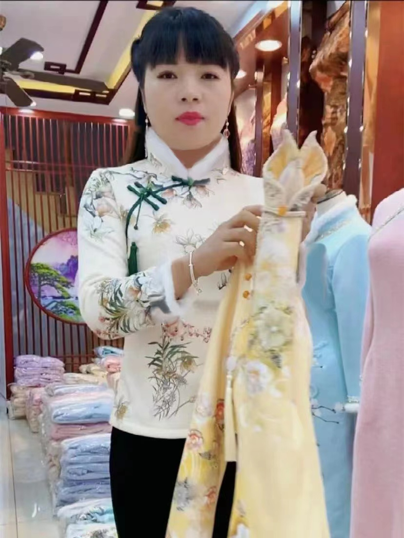 冬季旗袍新款上衣長袖加絨加厚防寒保暖遮肚顯瘦氣質名媛美若天仙